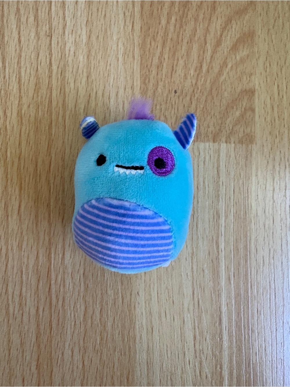 Squishmallows Blue and Purple Striped Monster Plush Pet Toy